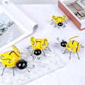Miniatyrbillede 4 af 5: Humlebi-vægpynt, 3D Havefigur Dekoration