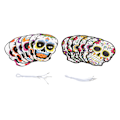 Pikkukuva 7 / 8: 12kpl Day of the Dead -naamio kuminauhalla Houkutteleva Halloween-naamio Halloween-juhliin