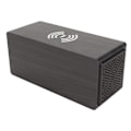 Miniatyrbild 3 av 8: Bluetooth -högtalare Digital träväckarklocka Trådlös laddning 15W Dual Alarm Snooze LED-väckarklocka Svart