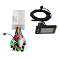 Miniatyrbillede 6 af 8: Elektrisk cykelcontroller sæt elektrisk cykelmotor børsteløs controller LCD display panel kit 24‑48V 250W 350W