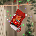 Miniatyrbilde 4 av 5: Julestrømper til oppheng, Stor julestrømpe gave, Personlig snømann og reinsdyr julestrømpe, Julegavepose til juledekorasjon
