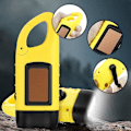 Miniatyrbild 1 av 5: Utomhus Sport Ficklampa - 2-pack Handvev Solcellsdriven LED-lampa