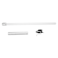 Miniatyrbillede 1 af 8: S968 Metal Laser Sværd Lys Op Sabel LED Flash Stick Farverige Farveskiftende Lys Model Legetøj Sølv Uden Adapter