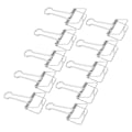 Pikkukuva 5 / 8: 51mm 30 kpl:n nippusiteet, vahva puristusvoima, metalliset onttoperäiset nippusiteet, pienet nippusiteet, paperinippusimet toimistoasiakirjoille, hopea