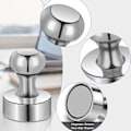 Pikkukuva 2 / 4: 12 kpl Neodyymimagneetti Jääkaappimagneetit Magneettiset nastat, 12 x 16 mm Pienet magneetit Pyöreät vahvat jääkaappimagneetit (Hopea)