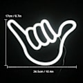 Miniatyrbild 3 av 5: 2025 Lämplig Finger Neon Skylt Lyckogest Vit Neonljusskylt Handformade Neonlampor för Sovrum Bar