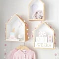 Miniatyrbillede 4 af 5: Uld Filt Kugle Guirlande Mini Pompom Guirlande Væg Filt Kugle Guirlander Til Vægge, Juletræs Smykker, Soveværelser, Fødselsdage, 30 Kugler (Farve)