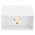 Miniatyrbillede 6 af 8: LED væglampe 7W indendørs firkantet lampe Soveværelse Gang Veranda Balkon Dekoration 100265V (Hvid ShellVarmt lys)