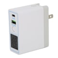 Pikkukuva 6 / 8: USB C seinälaturi PD QC 3.0 2 portin pikalaturilohko AC100-240V painikkeella näytöllä kannettava laturi US-pistoke