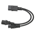 Miniatyrbillede 1 af 6: Splitter strømstikledning IEC 320 C14 han til C13 og C5 hun splitter adapter kabel 10A 250V