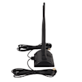Miniatyrbilde 4 av 8: Dobbel WiFi-antenne 2.4GHz 5GHz 5.8GHz 6DBI High Gain Justerbar vinkel Magnetisk Base RP SMA hannantenne for ruter