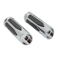 Miniatyrbilde 5 av 8: 2 stk 25mm motorsykkelgrep Antiskid grepjustering håndgrep for Touring 883 120 Custom Chrome