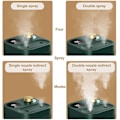 Miniatyrbillede 2 af 5: 800 ml Bærbar Trådløs Luftfugter, Mini Plante Cool Mist Luftfugtere Batteridrevet, 28dB Støjsvag, USB Genopladelig til Soveværelse, Hjem, Kontor (Hvid)