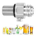 Miniatyrbild 6 av 8: Soda vatten cylinder ventil tillbehör M18x1.5 TR21-4 gänga för SodaStream elektropläterad silver