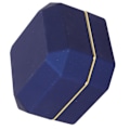 Miniatyrbillede 6 af 8: LED Lys Ring Box Smykke Display Gaveæske Smykke Opbevaringsæske til Forlovelse BryllupBlå