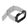 Miniatyrbilde 2 av 8: 2 i 1 erstatningsklokkerem for Redmi Watch 3 Silikon Justerbar Smart Watch-armbånd med beskyttelsesveske Grå