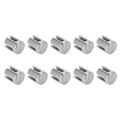 Miniatyrbillede 7 af 8: 10 stk. krydskabelklemmer 316 rustfrit stål gelænder wire reb clips vægsystem tilbehør 5mm