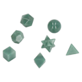 Miniatyrbild 4 av 8: 7 st chakra kristaller utsökta geometriska kristallstenar chakra healing kristaller kit för meditation hem inredning grön