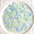 Miniatyrbilde 1 av 5: 50 stk 3D Flatback Neglepynt Lysende Neglekunstdekorasjoner med Blomster, Hjerter, Kaniner, Sommerfugler, DIY Akryl Neglepynt12