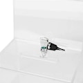 Miniatyrbild 3 av 5: Donationsbox i akryl för röstning, välgörenhet, omröstningar, undersökningar - Säker & Hållbar