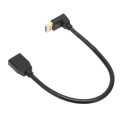 Pikkukuva 5 / 8: Displayport uros-Displayport naaras -tuki 8K at 60Hz 4K At 144Hz 0,3 metriä 90° kyynärpää Displayport 1.4 -kaapeli DVD:lle