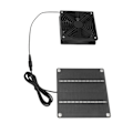 Miniatyrbild 8 av 8: Solpanel fläktkit monokristallint kisel 2200RPM solcellsfläkt med skyddande lock för växthus