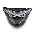 Miniatyrbilde 3 av 8: Motorsykkel LED-frontlykt, fjernlys, vanntett, rask varmeavledning, erstatning for TI35 Spark 135 135i Transparent