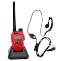 Pikkukuva 2 / 8: Kannettavat Walkie Talkie -sarja Kädessä pidettävä LCD-näyttö Walky Talky Kuulokkeilla 100‑240V Punainen EU-pistoke 100‑240V