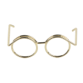 Miniatyrbillede 6 af 8: 10 stk Funny Metal galvanisering Eyeglas Shape Papirclips Card Book Clips Filklassificering