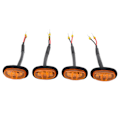 Miniatyrbillede 3 af 8: 4 stk. bilens frontgitterlampe med 4‑LED gult lys udskiftning til Ford F150 F250 F350 2017‑2019