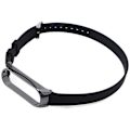 Miniatyrbilde 2 av 8: Rem for Xiaomi Mi Band 6/5 NFC med metallspenne i silikon, svart