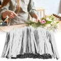 Miniatyrbillede 2 af 8: 3200 STK PET Twist Slips 10 cm til Candy Bread Bag Emballage Lolipop Dessertforsegling Sølv 10 cm/3200 stk.