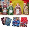 Miniatyrbild 4 av 8: 5 st bomullstygsbunt printed DIY-quiltning sömnad lapptäcke hantverkstyg
