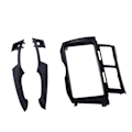 Miniatyrbilde 2 av 8: Bilde Fascia 2DIN Radio Stereo Dash CD Ramme Panel Erstatning for Yaris Vitz Platz 2005‑2011 Svart