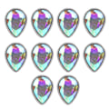 Miniatyrbild 2 av 8: 10 st Rhinestones Patchable Stylish Bright Edged Claw Rhinestone för DIY Hand‑Made DekorationAB Färg