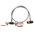 Miniatyrbilde 6 av 8: 36in Soda Slange Adapter Kit Dobbel Ventil med Soda Gold ASA G5/8-14 CO2 Sylinder Påfyllingsadapter