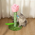 Miniatyrbilde 5 av 5: Søt Klorebrett for Katter - Rosa Blomst Klorebrett med Sommerfuglleker for Små Store Katter, Katteutstyr, Kattetårn, Kattemøbler for Innekatter