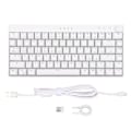 Miniatyrbilde 1 av 8: Tre-modus mekanisk tastatur 82 taster RGB dynamisk bakgrunnsbelysning N-tast rollover hvit mekanisk tastatur for kontor hjemmebrun bryter