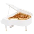 Speldosa Mini Retro Klassisk Piano Roterande Triangulär Speldosa för Hem Bordsdekoration Prydnad Gåva