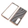 Miniatyrbilde 8 av 8: Telefonveske Nano galvanisering Ripesikker Galaxy Texture Folding Telefonbeskyttelsesdeksel for Samsung Galaxy Z Fold 4 Grey