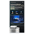 Miniatyrbilde 4 av 5: Projektor Android 10.0 System 5G WiFi Bluetooth-projektorer, EU-plugg