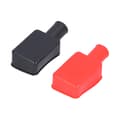 2 stk. batteripoldeksler Gummi Positive Negative Stolpe Stud Isolerende Beskyttelseshette Universal