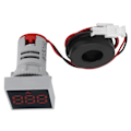Miniatyrbild 8 av 8: Digital strömmätare Matt panel Amperemeter Signalindikatorlampa AC 220V AD16‑22FSARed