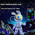 Miniatyrbillede 2 af 5: Space Rabbit Galaxy Projektor Natlampe Gave Stjerneklart Stjerne USB Led Soveværelse Natlampe Dekoration Re