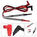 Miniatyrbillede 8 af 8: 2 stk AC/DC 1000V Silikone Multimeter Testledninger Probe Test Pen Elektriker Tester 20A
