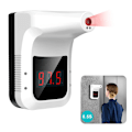 Miniatyrbillede 1 af 8: Vægmonteret infrarødt termometer Berøringsfrit hængende termometer til kontorer Butikker Skoler
