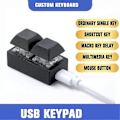 Miniatyrbillede 4 af 5: Mini Tastatur Makro Keypad RGB DIY Tilpas Genvejstastatur Gaming Mekanisk Programmerbar Tastatur Rød Switch 1 Taster