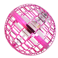 Miniatyrbilde 4 av 8: Barn flygende ball leketøy gutter jenter innendørs utendørs roterende flygende leketøy med LED-lys bursdagsgave rosa