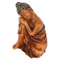 Miniatyrbillede 4 af 8: Buddha-statue Held og lykke Rigdom Fredelige Vibes Zen Meditation Buddha-figurer Buddha-indretning til kontorgang BS110F 10x7,3x6,8cm