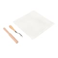 Miniatyrbilde 6 av 8: Verktøysett med låsekrok Blank teppekroknetting Canvas trehåndtak Heklekrok for teppeteppe